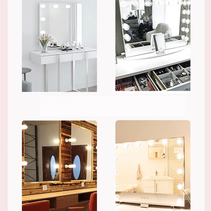 Hollywood Vanity Makeup Mirror Lights Dimmable LED Wall Lamp LED Make Up Mirror Light Bulbs USB Bathroom Dressing Table Lighting
Hollywood Vanity Makeup Mirror Lights Dimmable LED Wall Lamp LED Make Up Mirror Light Bulbs USB Bathroom Dressing Table Lighting