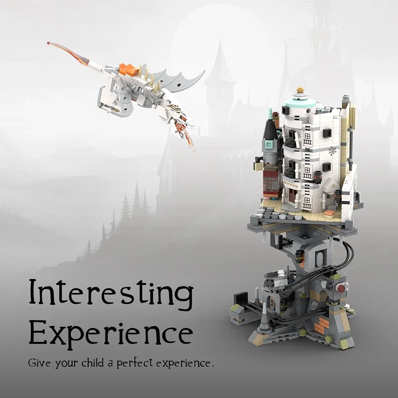 1056PCS MOC Gringotts Wizarding Bank Mini Building Blocks JD026 Magic World Dragon Model Brick Puzzle Toys Gift for Adults KidS 1056PCS MOC Gringotts Wizarding Bank Mini Building Blocks JD026 Magic World Dragon Model Brick Puzzle Toys Gift for Adults KidS