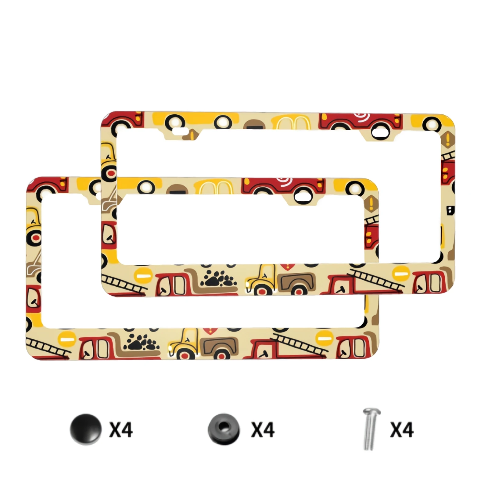 License Plate Frames Cartoon Vehicles License Plate Covers Aluminum Novelty Car Tag Frame 2 Holes and Screws for Adults
License Plate Frames Cartoon Vehicles License Plate Covers Aluminum Novelty Car Tag Frame 2 Holes and Screws for Adults