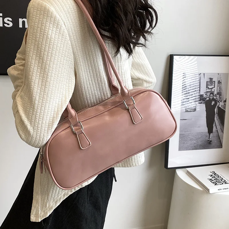بلون بولي Leather حقائب جلدية تحت الإبط للنساء 2026 ربيع الكورية موضة ريترو حقيبة كتف بسيطة سيدة حقائب اليد والمحافظ بلون بولي Leather حقائب جلدية تحت الإبط للنساء 2026 ربيع الكورية موضة ريترو حقيبة كتف بسيطة سيدة حقائب اليد والمحافظ