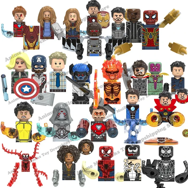 

All XH blocks heroes anime movies mini action toy figures building blocks Assembly Toys bricks kids collection gifts