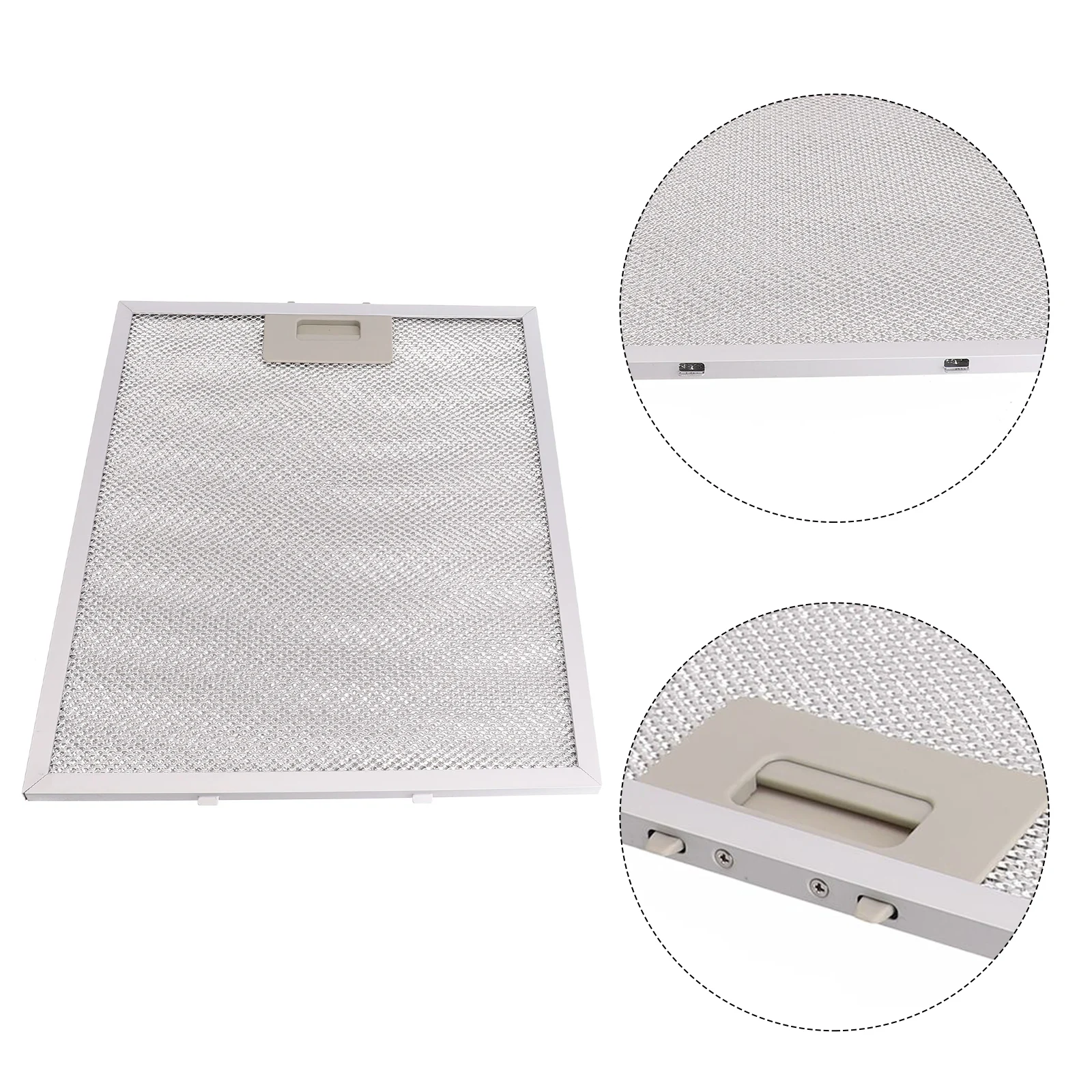 

Silver Cooker Hood Filters Metal Mesh Extractor Vent Filter 350 X 285 X 9mm 350*285*9mm Grease Filters For Range Hood