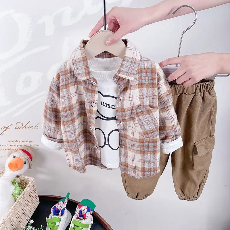 2023 New Baby Boy Clothing Set for Children Spring and Autumn Kids Boys Clothes Children shirt+t-shirt+trousers three piece set
2023 New Baby Boy Clothing Set for Children Spring and Autumn Kids Boys Clothes Children shirt+t-shirt+trousers three piece set