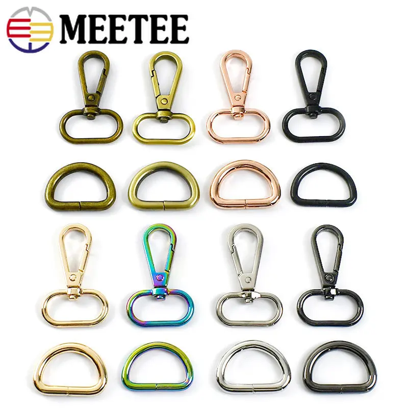 3/5Sets Swivel Lobster Clasp D Ring Metal Buckle 16-38mm Bag Strap Adjustable Carabiner Webbing Hook Keyring Hardware Accessorie
3/5Sets Swivel Lobster Clasp D Ring Metal Buckle 16-38mm Bag Strap Adjustable Carabiner Webbing Hook Keyring Hardware Accessorie
