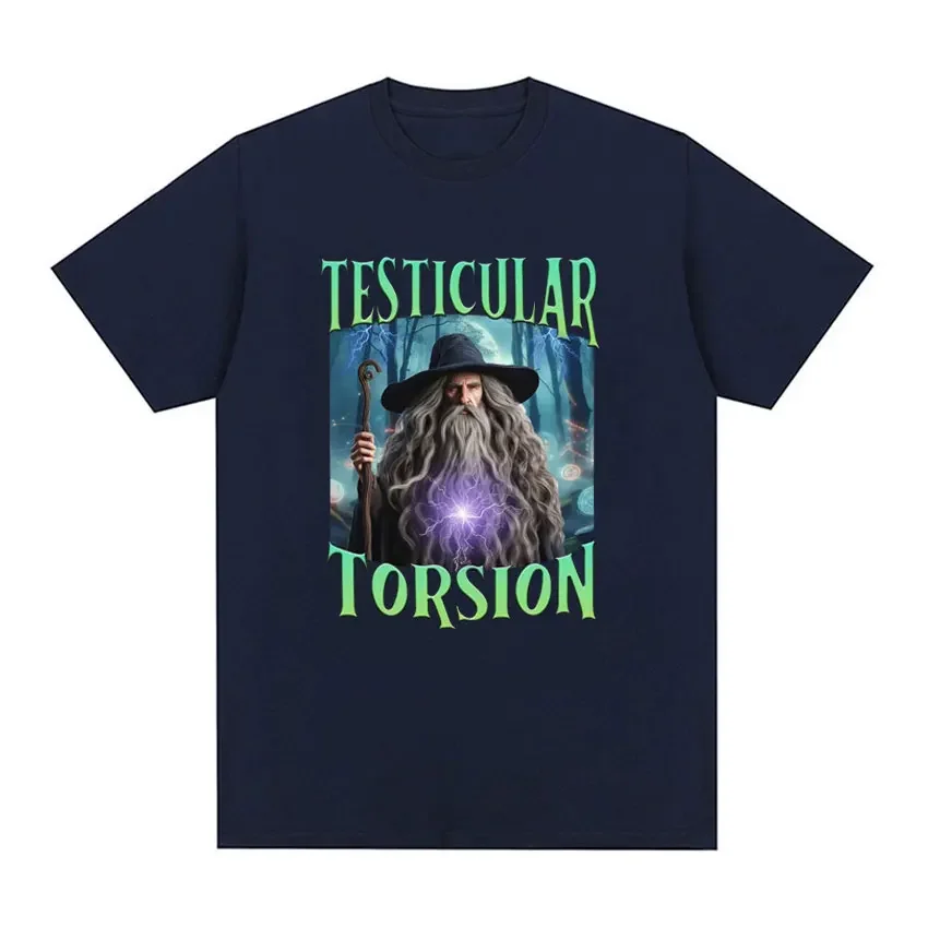 

Shadow Wizard Funny T Shirt Men Women Testicular Torsion Meme Graphic T Shirts Harajuku Oversized Cotton T-shirt Male Streetwear