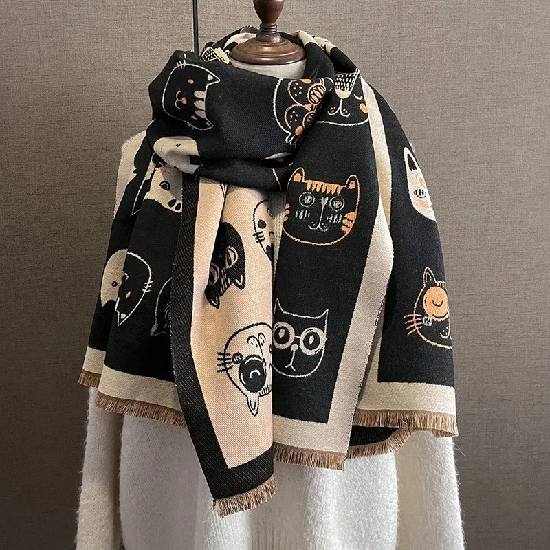 European and American Fashion Scarf Luxury Shawl Women Printed Letter Warm 100% Cashmere Elk Classic Surgical Large Dock Scarf
European and American Fashion Scarf Luxury Shawl Women Printed Letter Warm 100% Cashmere Elk Classic Surgical Large Dock Scarf