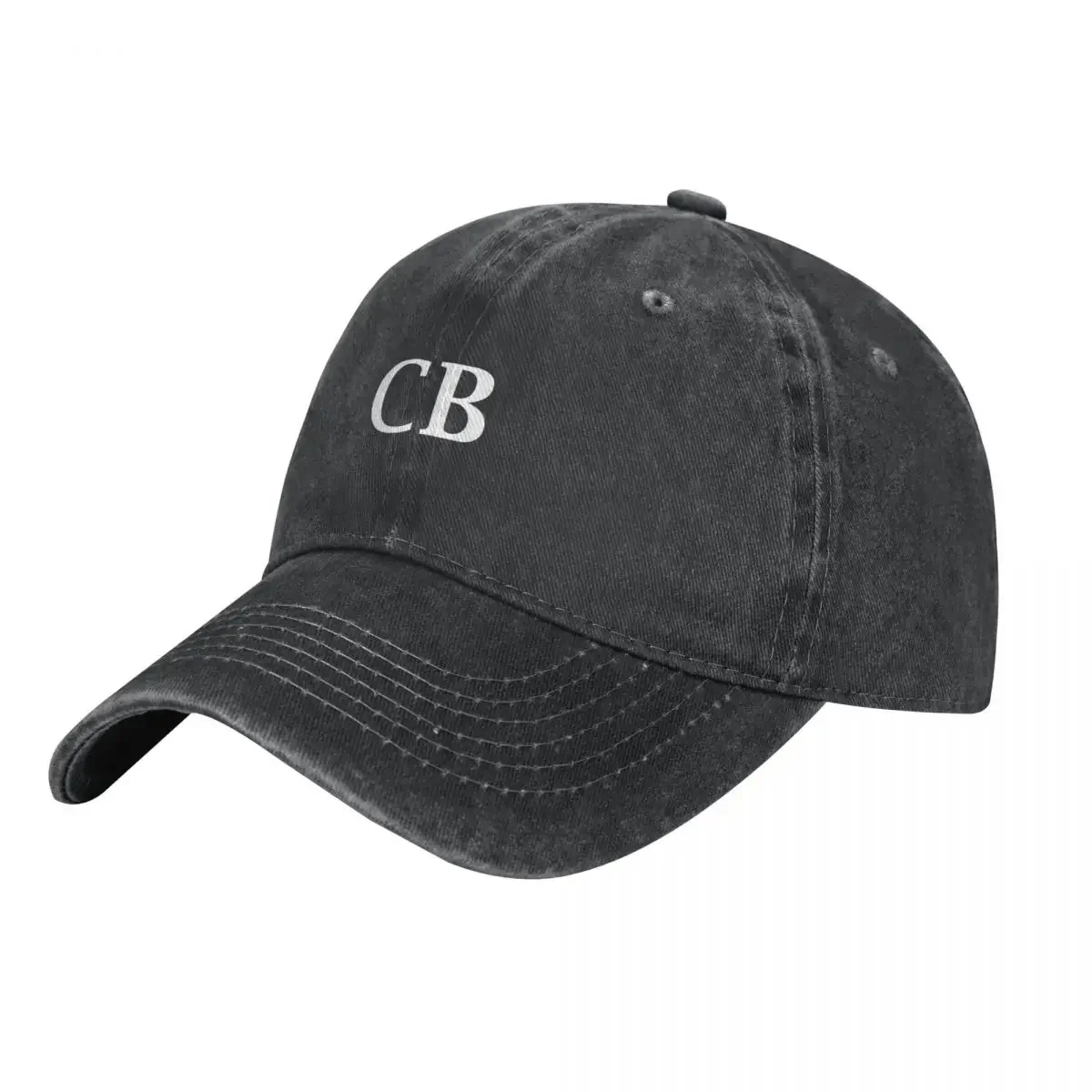 

CB Initials Monogram Elegant White Letters Cowboy Hat Hat Luxury Brand Golf Cosplay Hats For Women Men's