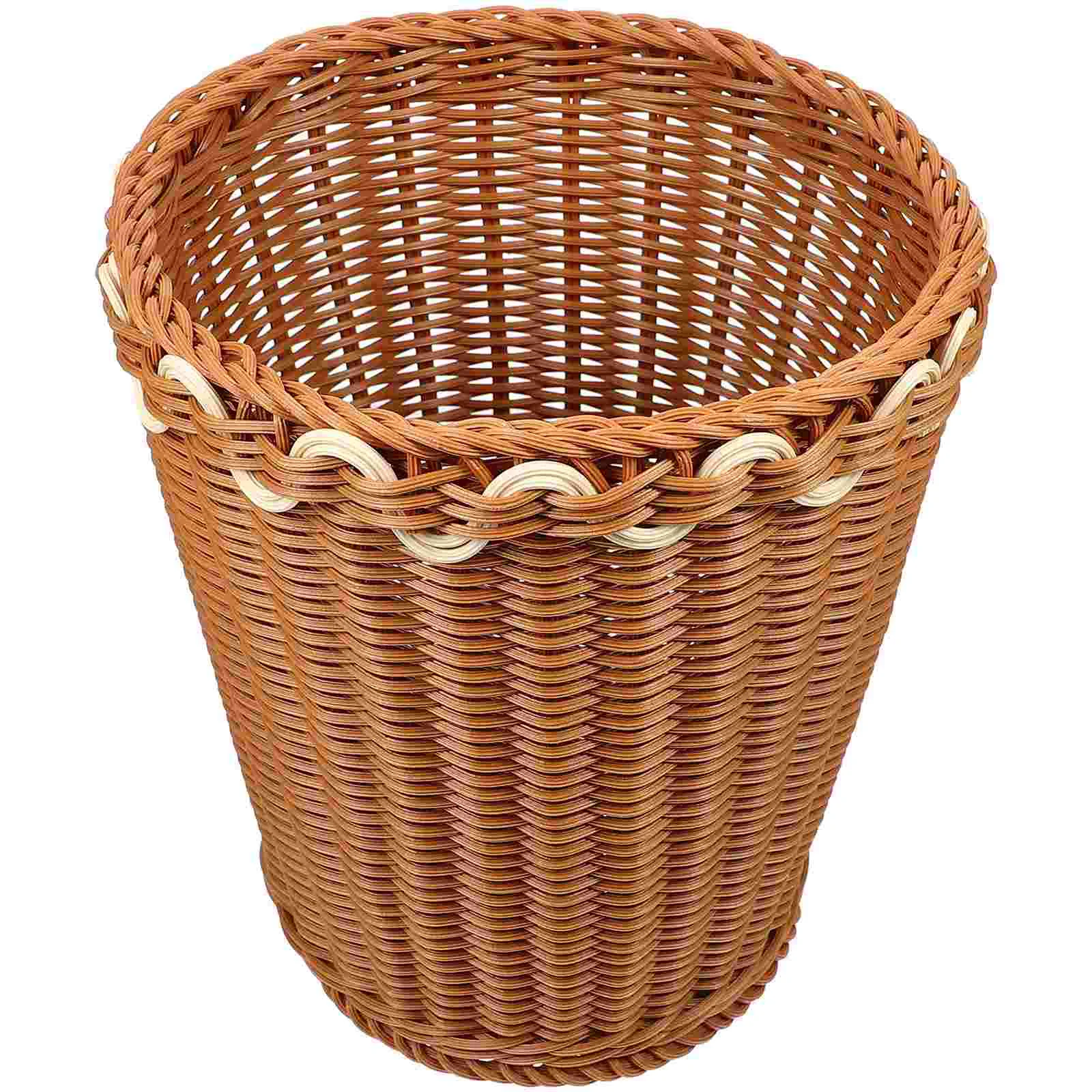 

Simulated Bucket Bin Storage Basket Waste Imitation Sundries Simulation Laundry Imitated Home Flower Multipurpose Can