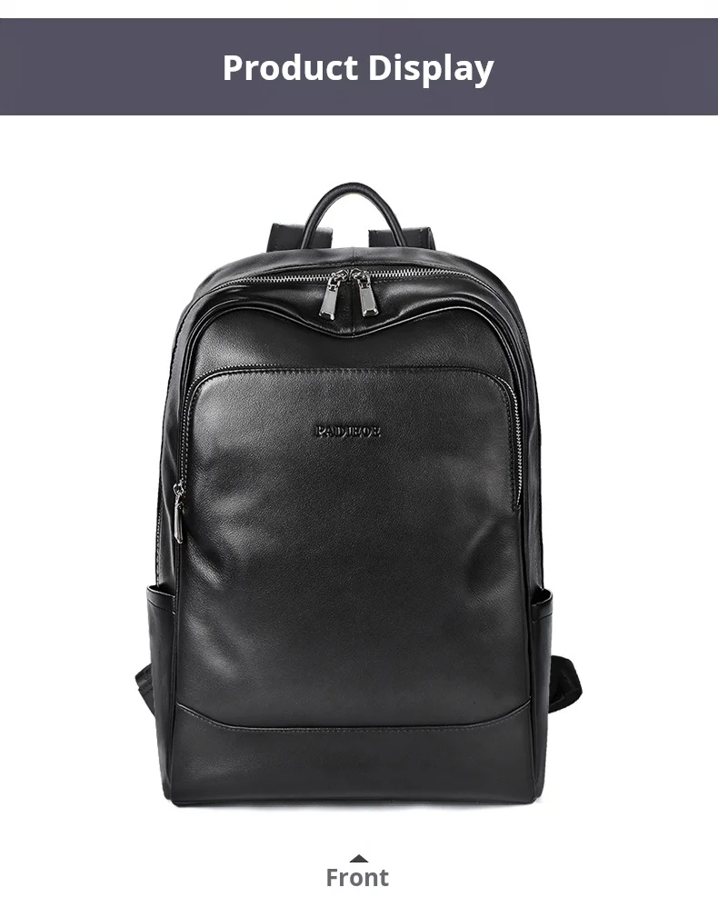 حقيبة ظهر عصرية من جلد البقر الطبيعي، حقيبة كتف مزدوجة فاخرة خفيفة الوزن، حقيبة رجالية أنيقة للأعمال حقيبة ظهر عصرية من جلد البقر الطبيعي، حقيبة كتف مزدوجة فاخرة خفيفة الوزن، حقيبة رجالية أنيقة للأعمال