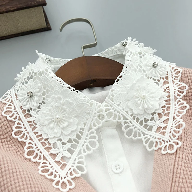 New Fake Collar for Woman Shirt Blouse Vintage Detachable Collar Women's Half Shirt False Necklace Tie Lapel Accessories
New Fake Collar for Woman Shirt Blouse Vintage Detachable Collar Women's Half Shirt False Necklace Tie Lapel Accessories