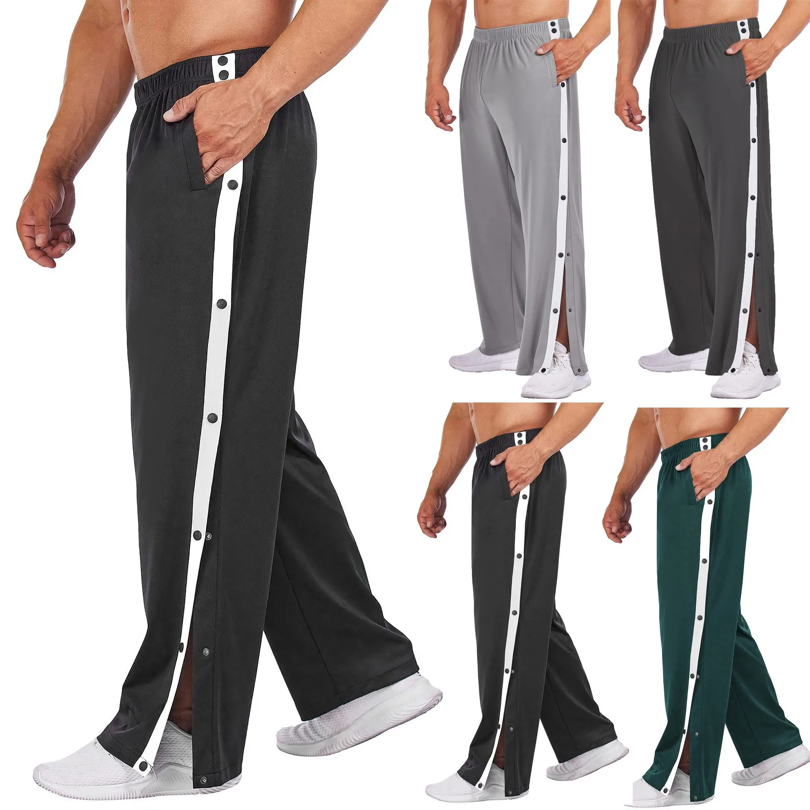 Men'S Pants Korean Popular Clothes Y2k Streetwear High Split Snap Button Trousers Casual Fashion Sweatpants With Pockets New 
Men'S Pants Korean Popular Clothes Y2k Streetwear High Split Snap Button Trousers Casual Fashion Sweatpants With Pockets New