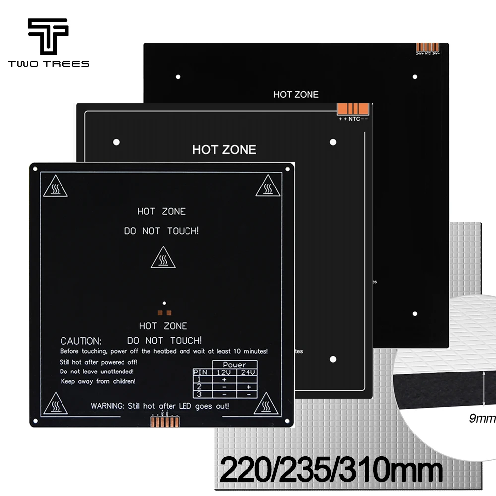 3D Printer Hot Bed 220/235/310 6PIN Cable RepRap PCB Aluminum Hoted/LED Resistor Heated Bed for 3D Printer Part MK2B Ender 3 Blu
3D Printer Hot Bed 220/235/310 6PIN Cable RepRap PCB Aluminum Hoted/LED Resistor Heated Bed for 3D Printer Part MK2B Ender 3 Blu
