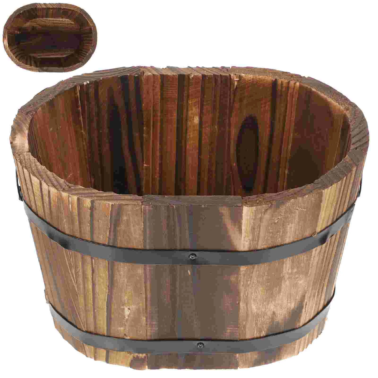 Wood Planter Craft Household Decorative Artificial Flower Pot Succulent Plant Pot Container
Wood Planter Craft Household Decorative Artificial Flower Pot Succulent Plant Pot Container