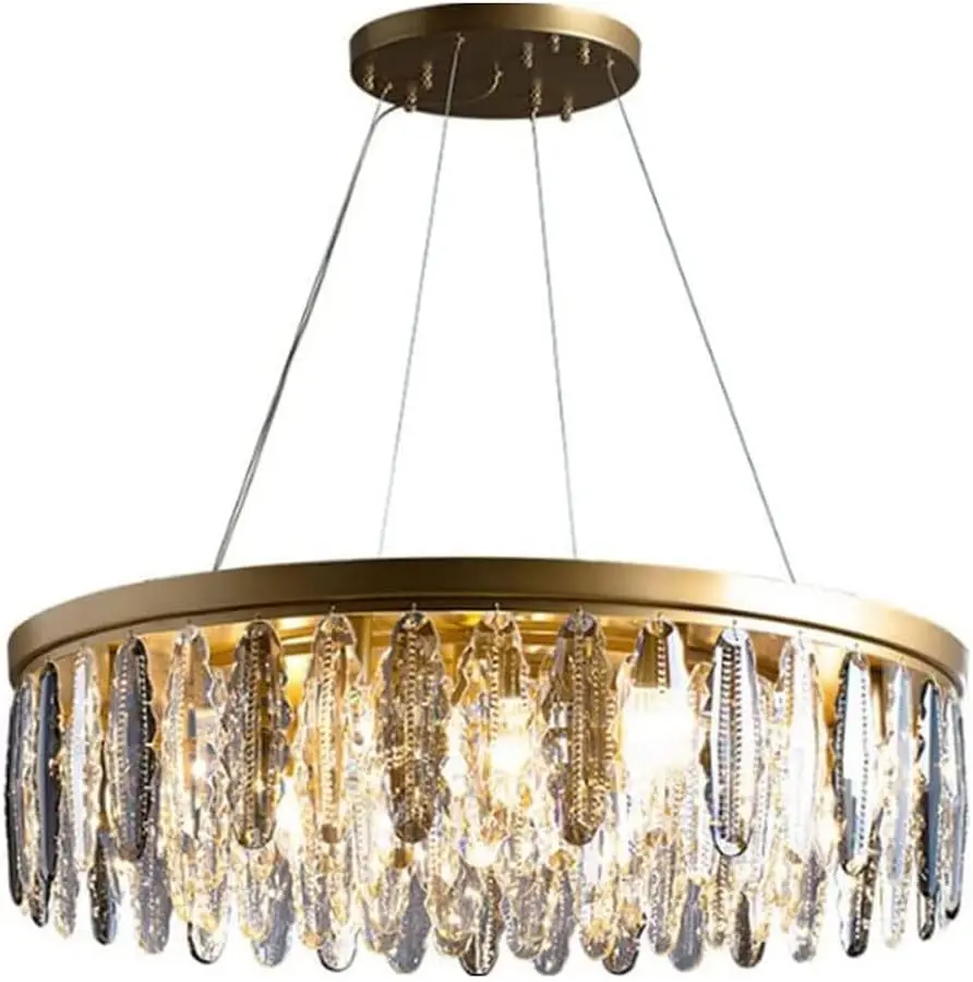 Round Crystals Chandelier E14 Modern Chandelier Lighting Fixture,11-Light Round Metal Frame Crystal Pendant Lamp Ceiling
Round Crystals Chandelier E14 Modern Chandelier Lighting Fixture,11-Light Round Metal Frame Crystal Pendant Lamp Ceiling