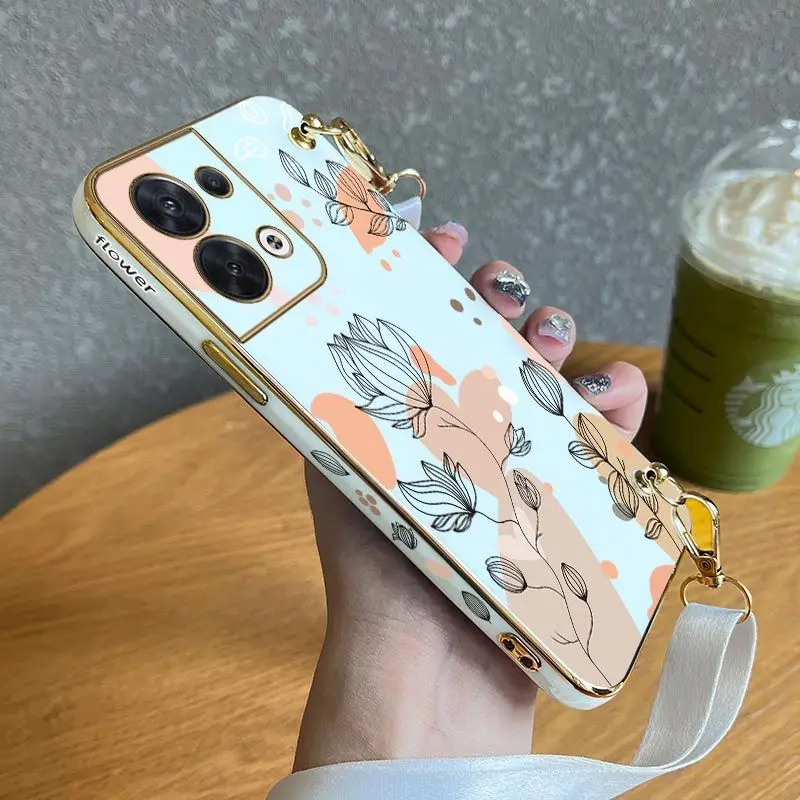 Simplicity Plants Lanyard Plating Phone Case For OPPO Reno 8 8T 8 Pro 7 7 Lite 7Z 6 6Z 6 ProPlus 5 Lite 5F 4 Lite 4F 3 Pro Cover 
Simplicity Plants Lanyard Plating Phone Case For OPPO Reno 8 8T 8 Pro 7 7 Lite 7Z 6 6Z 6 ProPlus 5 Lite 5F 4 Lite 4F 3 Pro Cover