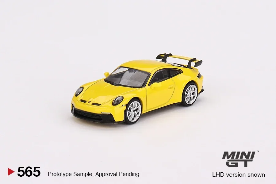 

MINIGT 1/64 Porsche 911 (992) GT3 Racing Yellow MGT00565-CH Cars Alloy Toys Motor Vehicle Diecast Metal Model Kids Toys Boys