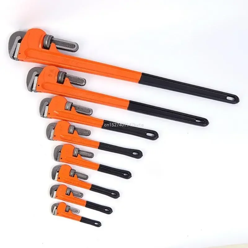 

Plumber Universal Straight Pliers Tool Clamp Adjustable Duty Pipe Plumbing Wrench Pipe Spanner 8"/10"/12"/14"/18" Heavy