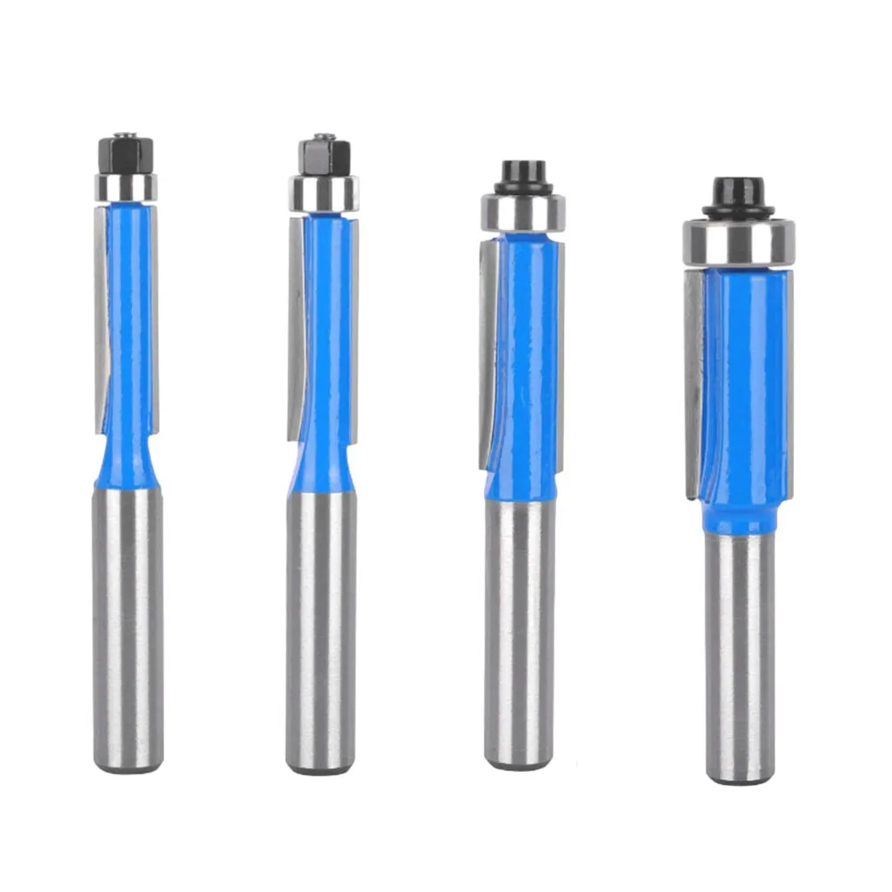 1/4pcs Flush Trim Router Bit Woodworking Tools 8mm Shank Straight End Mill With Bearing For Woodworking Milling Cutter
1/4pcs Flush Trim Router Bit Woodworking Tools 8mm Shank Straight End Mill With Bearing For Woodworking Milling Cutter