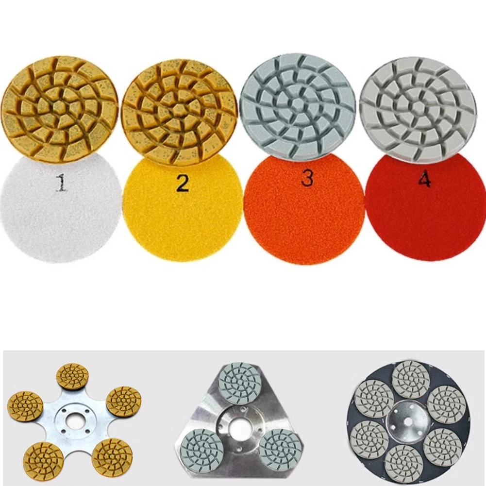 1PC 4 Inch 100mm Dry/wet Diamond 4 Step Polishing Pads Granite Polishing Tool Power Tools For Granite Marble Quartz
1PC 4 Inch 100mm Dry/wet Diamond 4 Step Polishing Pads Granite Polishing Tool Power Tools For Granite Marble Quartz