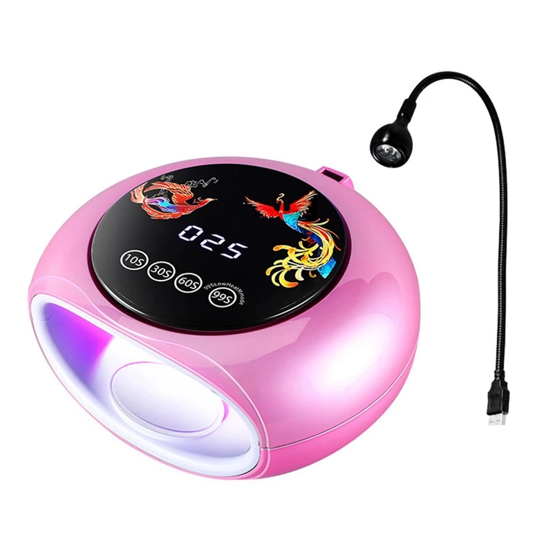 660Nm Wavelength Red Light Manicure Lamp With High Power 360° UV Curing Phototherapy Machine LED Nail Lamp EU Plug
660Nm Wavelength Red Light Manicure Lamp With High Power 360° UV Curing Phototherapy Machine LED Nail Lamp EU Plug