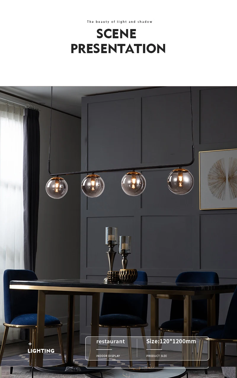 GGBingo Light Luxury Chandelier Indoor Simple Lighting Postmodern Glass Ball Ceiling Pendant Lamps Dining Room Living Room S368ec5202f5946229d65e0596b739d5er S368ec5202f5946229d65e0596b739d5er GGBingo Light Luxury Chandelier Indoor Simple Lighting Postmodern Glass Ball Ceiling Pendant Lamps Dining Room Living Room