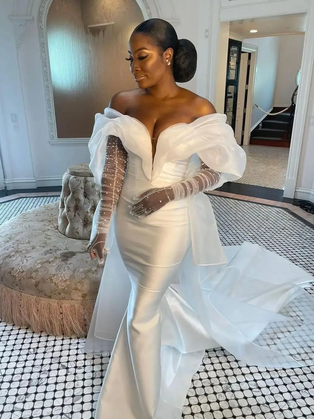 Luxury Mermaid Wedding Dress 2024 Sexy Off The Shoulder Sleeveless Bridal Gowns African Robe De Mariee Vestido De Noiva
Luxury Mermaid Wedding Dress 2024 Sexy Off The Shoulder Sleeveless Bridal Gowns African Robe De Mariee Vestido De Noiva