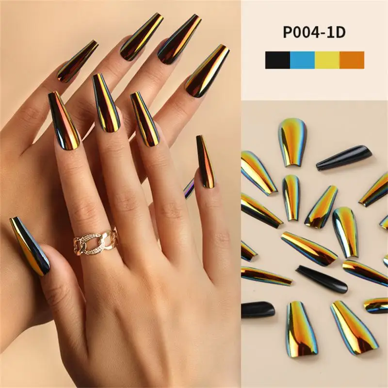 French Laser Fake Nails Gorgeous Mirror False Nails Sexy Metallic Nail Extension Coffin Manicure Detachable Press On Nails New
French Laser Fake Nails Gorgeous Mirror False Nails Sexy Metallic Nail Extension Coffin Manicure Detachable Press On Nails New
