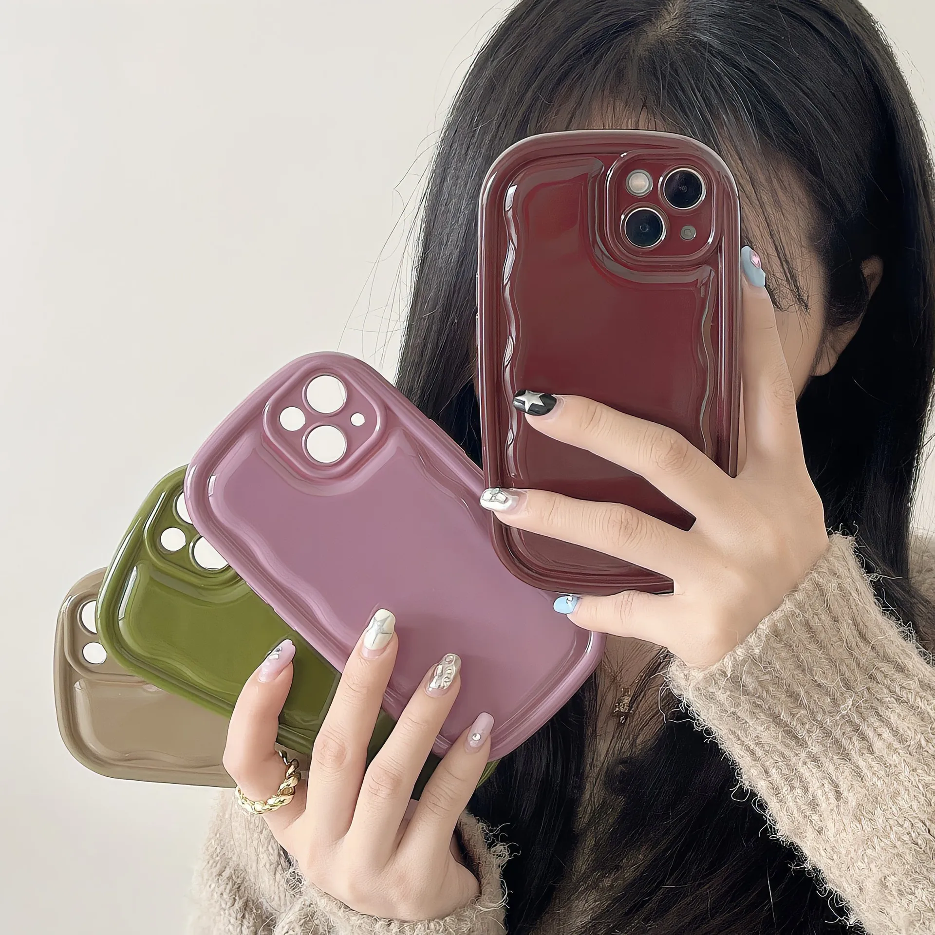 Simple Soap Wave solid color shell for iPhone14promax phone case Apple 13 Soft shell 12 drop proof 11
Simple Soap Wave solid color shell for iPhone14promax phone case Apple 13 Soft shell 12 drop proof 11