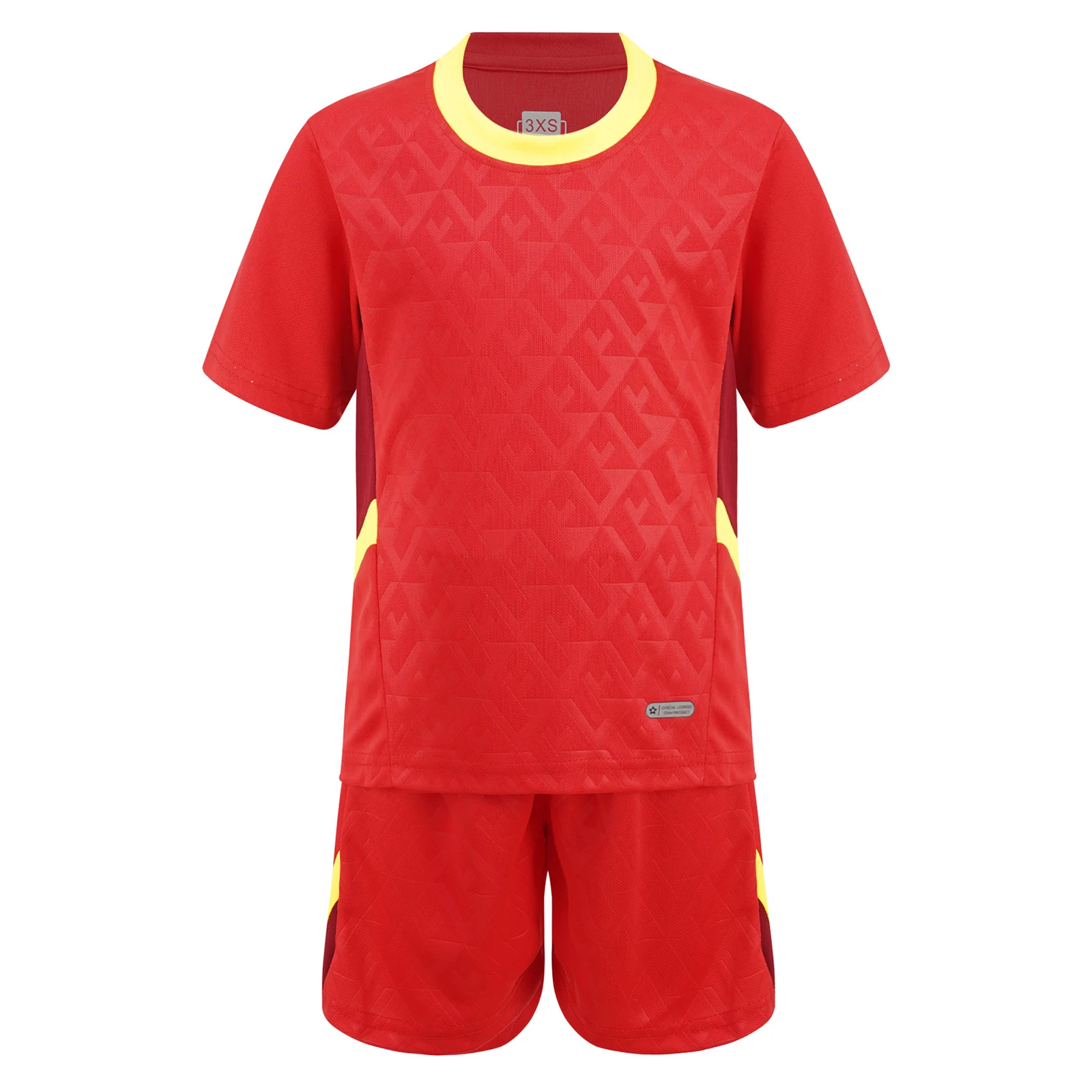 

ZDHoor Toddles Boys Soccer Workout Uniform Set Moisture-wicking Athletic Suit Short Sleeve T-shirt with Elastic Waistband Shorts