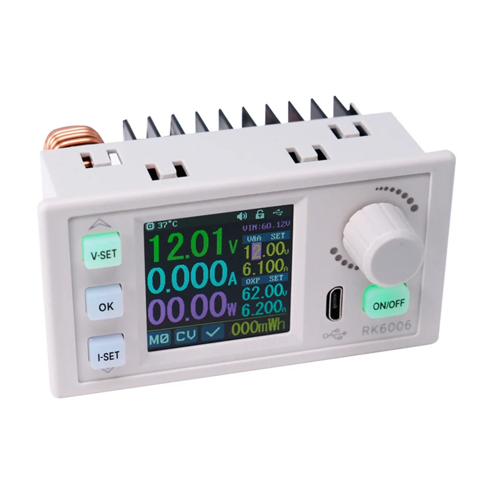 RK6006 RK6006BT DC Regulated Power Supply 1 54 inch Color LCD Display Adjustable Brightness Voltage Output 0 60 00V
RK6006 RK6006BT DC Regulated Power Supply 1 54 inch Color LCD Display Adjustable Brightness Voltage Output 0 60 00V