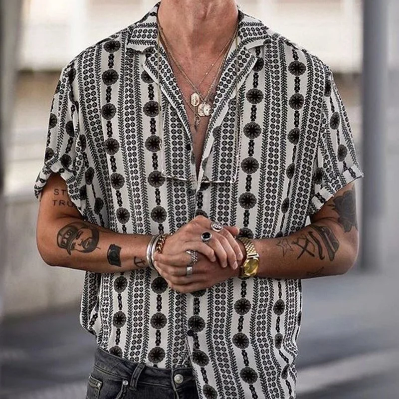 Printed Geometric T Shirt for Men Short Sleeve Summer Men's Casual Shirt Tops Clothing 
Printed Geometric T Shirt for Men Short Sleeve Summer Men's Casual Shirt Tops Clothing
