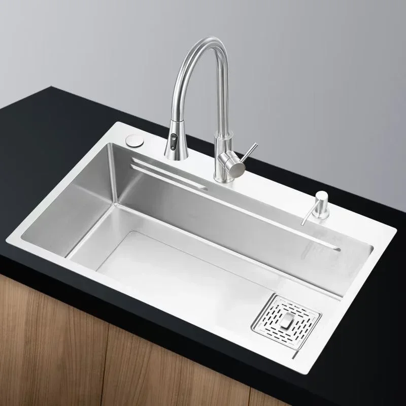 Sus304 Stainless Steel Brushed Manual Sink Right Side Drainage Single Sink Drop-in Sink Washing Basin
Sus304 Stainless Steel Brushed Manual Sink Right Side Drainage Single Sink Drop-in Sink Washing Basin