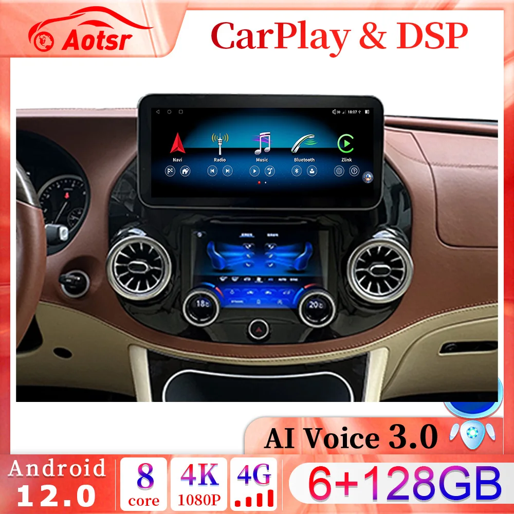 Android 12.0 Car Radio Player GPS Navi For Mercedes benz Vito W447 2015+ AutoRadio Stereo Multimedia DSP HeadUnit With AC Panel
Android 12.0 Car Radio Player GPS Navi For Mercedes benz Vito W447 2015+ AutoRadio Stereo Multimedia DSP HeadUnit With AC Panel