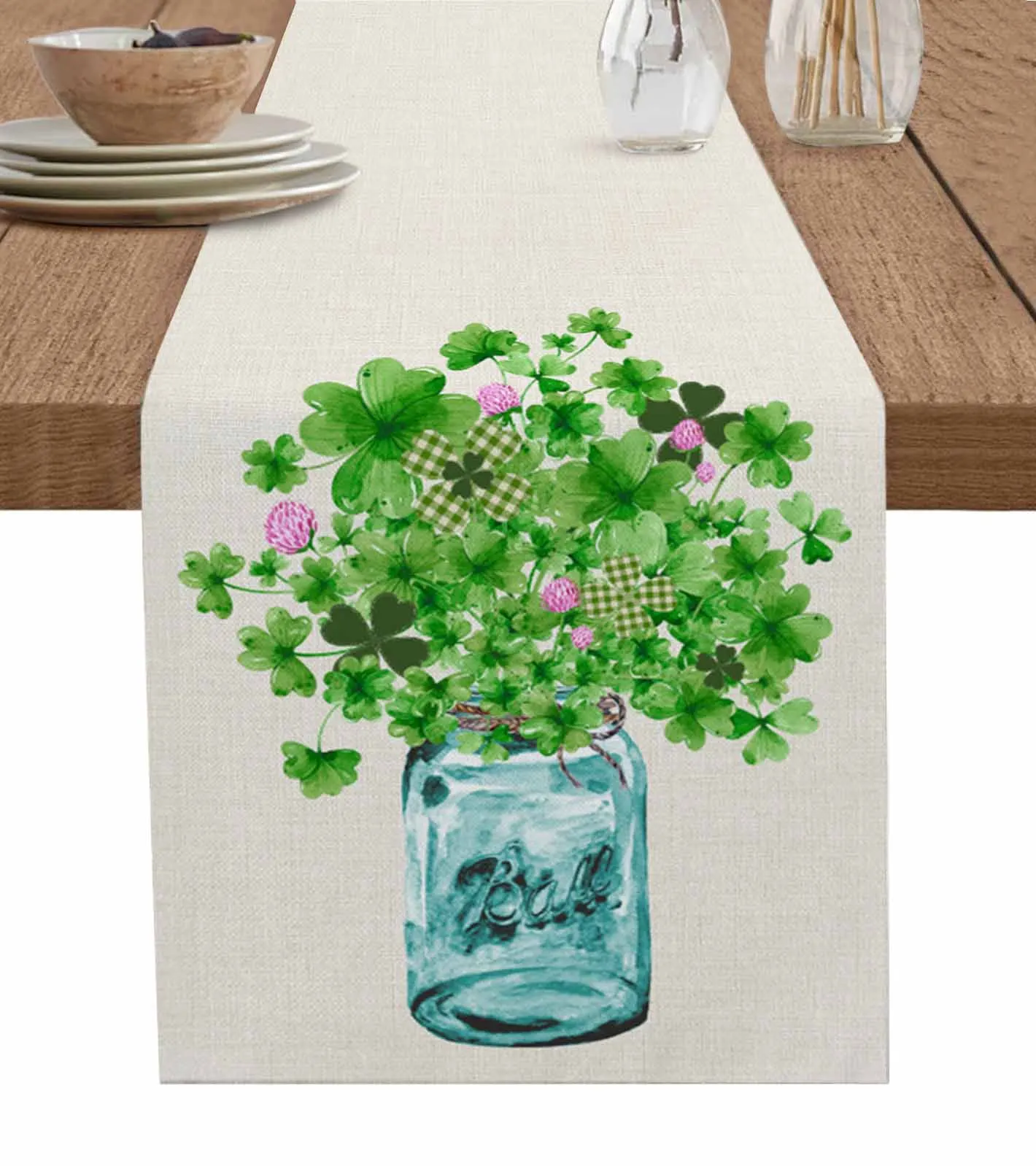 Bottle Clover Flower Table Runner Luxury Wedding Decor Table Runner Home Dining Holiday Decor Tablecloth
Bottle Clover Flower Table Runner Luxury Wedding Decor Table Runner Home Dining Holiday Decor Tablecloth