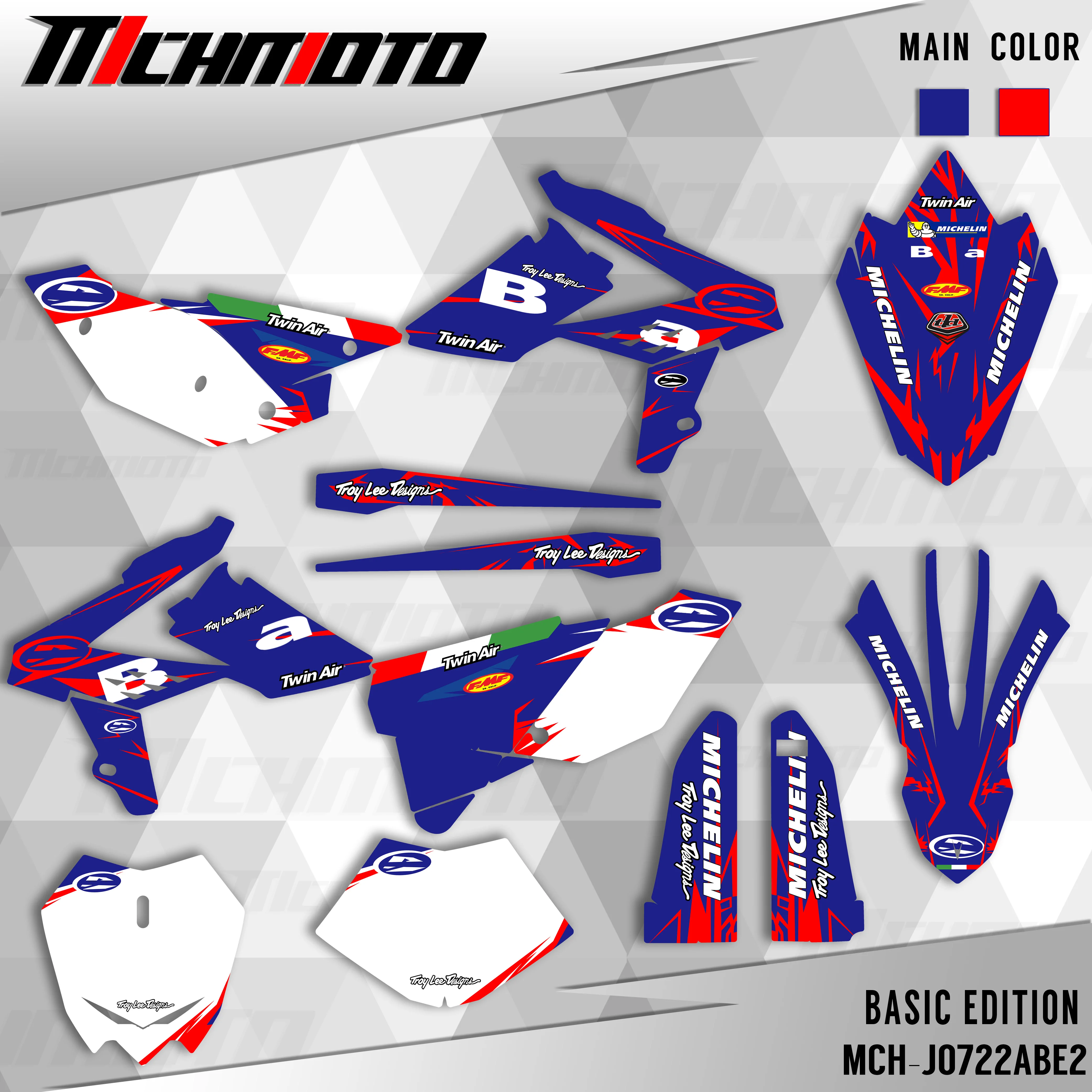 

MCHMFG for BETA RR 250 300 350 390 430 480 2013 2014 2015 2016 2017 Full Graphics Decals Stickers Custom Number Name Stickers002