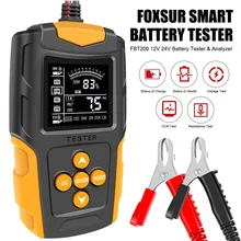 Car Battery Tester 12V/24V CCA 3Ah-200Ah Battery Analyzer Digital Charging Cranking System Tester for Car Motorcycle Truck Boat
Car Battery Tester 12V/24V CCA 3Ah-200Ah Battery Analyzer Digital Charging Cranking System Tester for Car Motorcycle Truck Boat