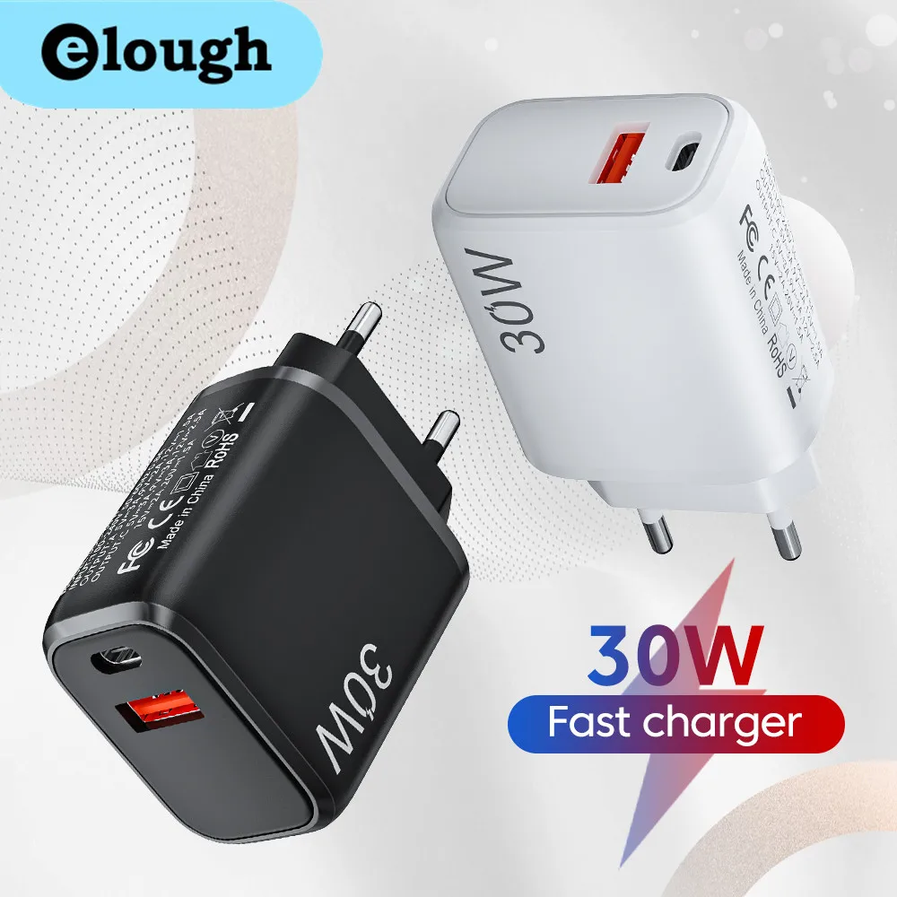 Elough USB Type C Charger Dual Port Wall PD 30W Fast Charging For iphone 14 13 Pro Max Xiaomi Samsung Huawei USBC phone Charger
Elough USB Type C Charger Dual Port Wall PD 30W Fast Charging For iphone 14 13 Pro Max Xiaomi Samsung Huawei USBC phone Charger