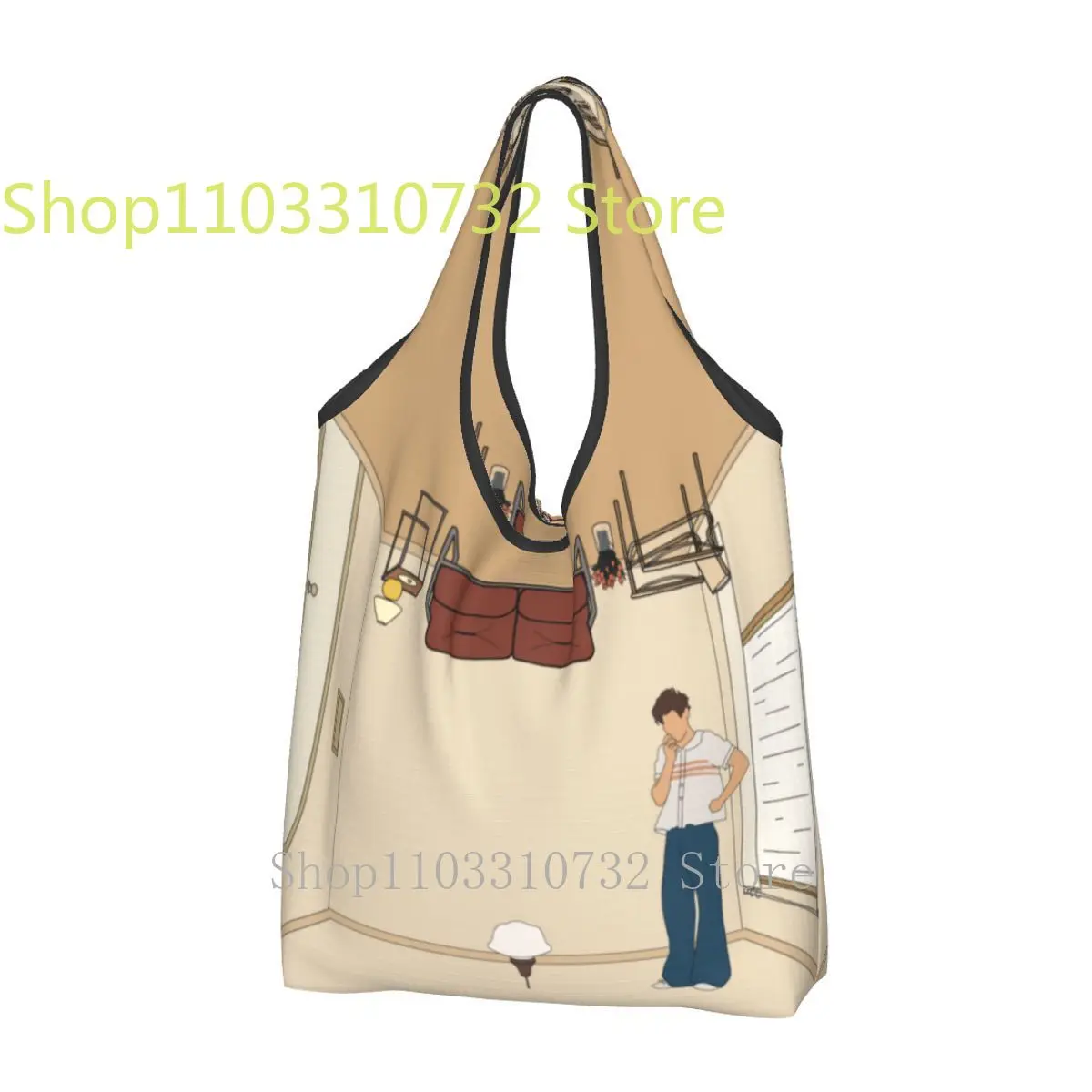 Reusable Singer House Grocery Bags Foldable Washable Shopping Bag Extra Large Folding Tote Storage Bag Lightweight
Reusable Singer House Grocery Bags Foldable Washable Shopping Bag Extra Large Folding Tote Storage Bag Lightweight