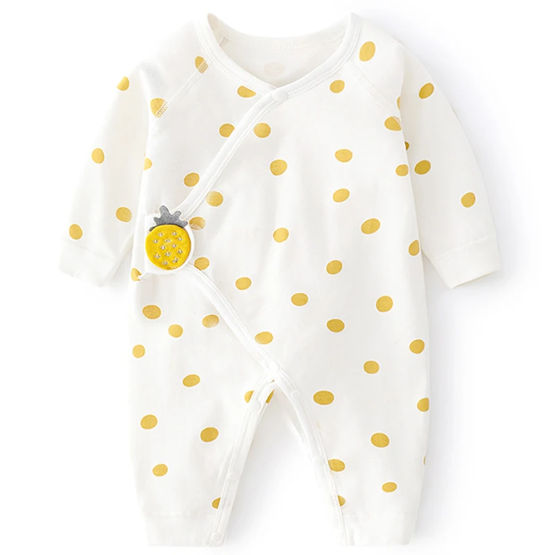 

Spring Fall Baby Girl Boy Clothes 0 To 3 Months Cartoon Cute Dot Long Sleeve Cotton Jumpsuit Toddler Romper Newborn Stuff BC052