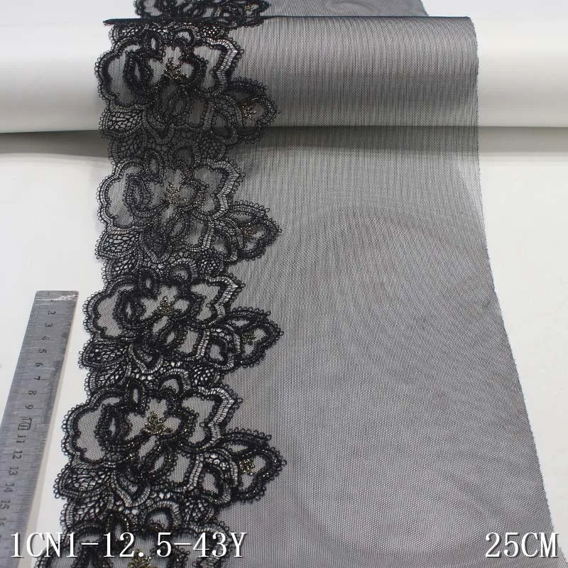 31Yards Flowers Mesh Embroidery Lace Black Handmade DIY Garment Needlework Sewing Fabric Clothing Accessories 25cm Wide
31Yards Flowers Mesh Embroidery Lace Black Handmade DIY Garment Needlework Sewing Fabric Clothing Accessories 25cm Wide