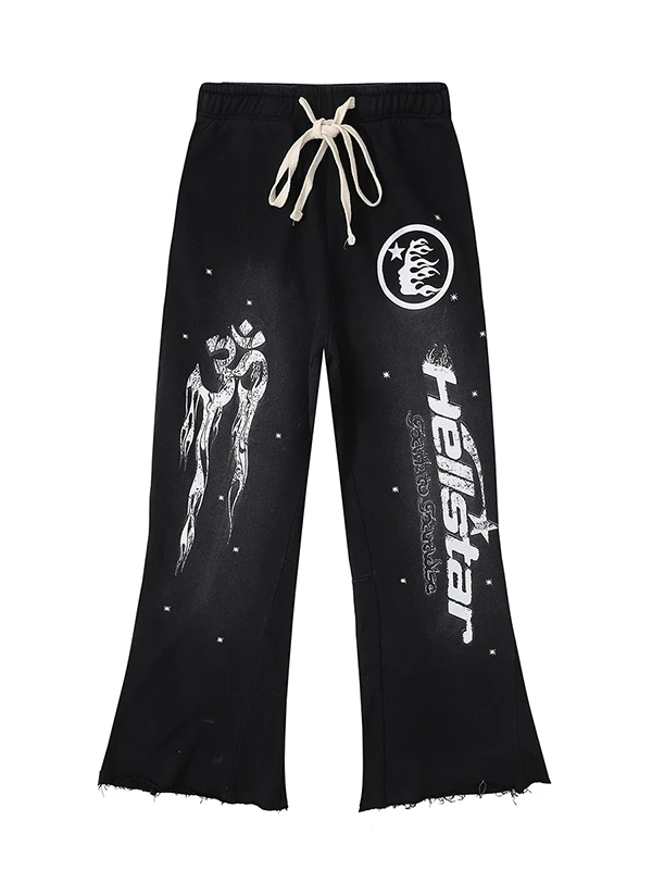 Hellstar Studios 2024 Black Washed Pants White Vintage Letter Oversize Trousers Drawstring 1:1 Cotton Men Women
Hellstar Studios 2024 Black Washed Pants White Vintage Letter Oversize Trousers Drawstring 1:1 Cotton Men Women