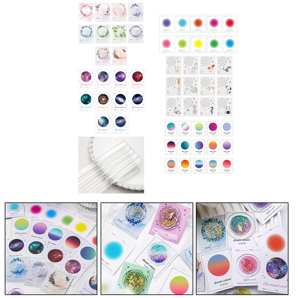10/12/15 Sheets Wax Seal Seal Illustration Card Gradient Storage Collection Tag Card For Wax Decor Collection Greeting Cards
10/12/15 Sheets Wax Seal Seal Illustration Card Gradient Storage Collection Tag Card For Wax Decor Collection Greeting Cards