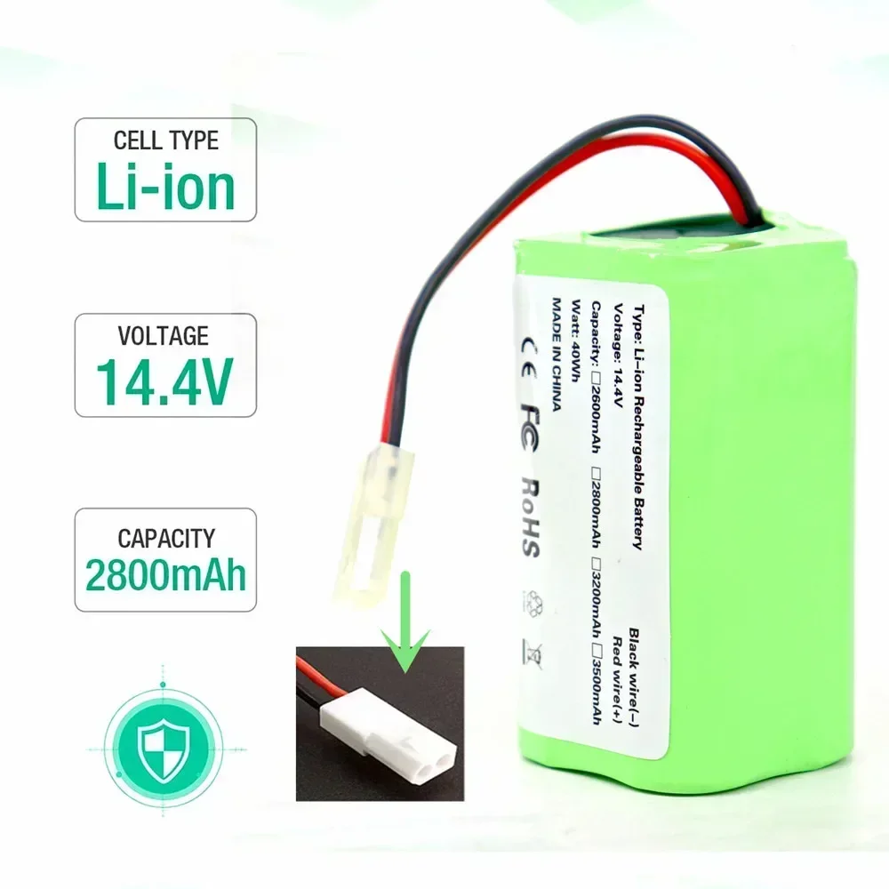 18650 4S1P14.4V 14.8V 2600mAh Li-ion Battery For Xiaomi G1 MI Robot Vacuum-Mop Essential MJSTG1 Robot Vacuum Cleaner Accessories
18650 4S1P14.4V 14.8V 2600mAh Li-ion Battery For Xiaomi G1 MI Robot Vacuum-Mop Essential MJSTG1 Robot Vacuum Cleaner Accessories