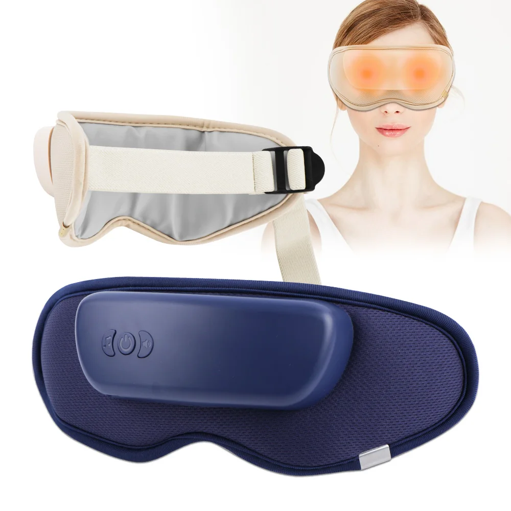 

Heated Eye Massager Compression Massage Eye Mask With Music Vibration For Migraine, Dry Eye, Eye Strain, Dark Circles Relief