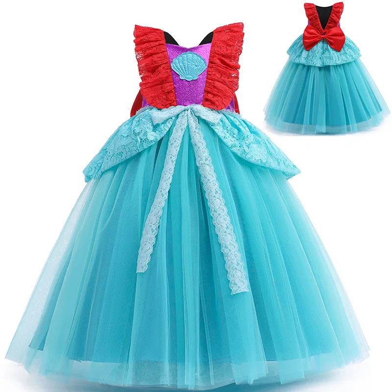 Girls Mermaid Princess Puffy Dress Cosplay Costume For Baby Girl Birthday Party Kids Wedding Daily Dress
Girls Mermaid Princess Puffy Dress Cosplay Costume For Baby Girl Birthday Party Kids Wedding Daily Dress