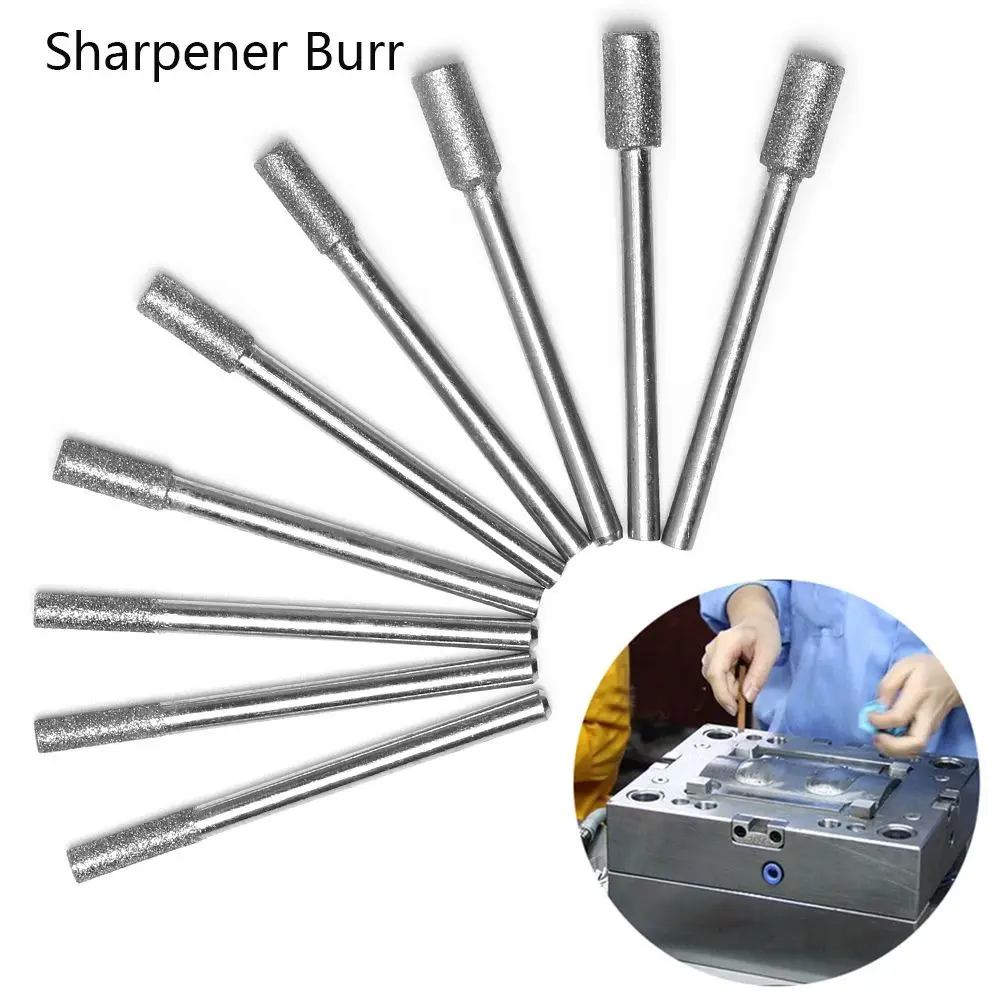 

5Pcs 3/4/5mm Diamond Drill Chainsaw Sharpener Fits 1453 Craftsman Round File Micro-carving Needle Chainsaws Sharpening Tools