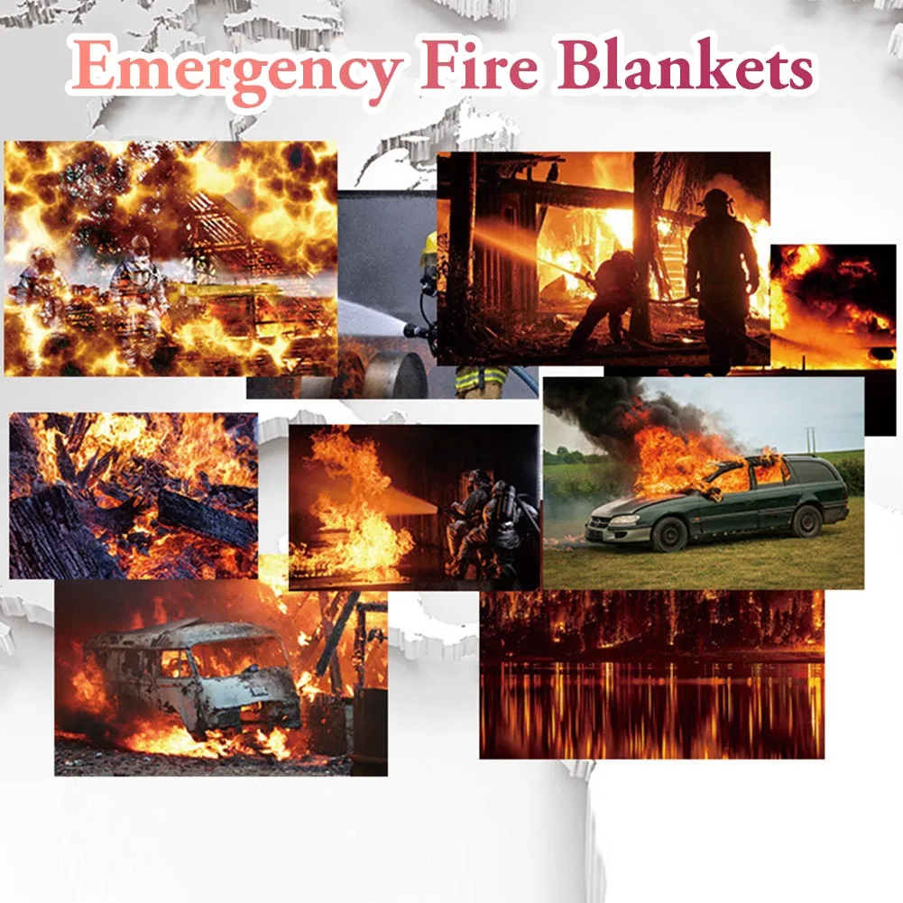 1M Flame Retardant Fire Blanket Fiberglass Fire Flame Retardant Survival Safety Cover With Hook Fireproof Guard Mat Blanket
1M Flame Retardant Fire Blanket Fiberglass Fire Flame Retardant Survival Safety Cover With Hook Fireproof Guard Mat Blanket