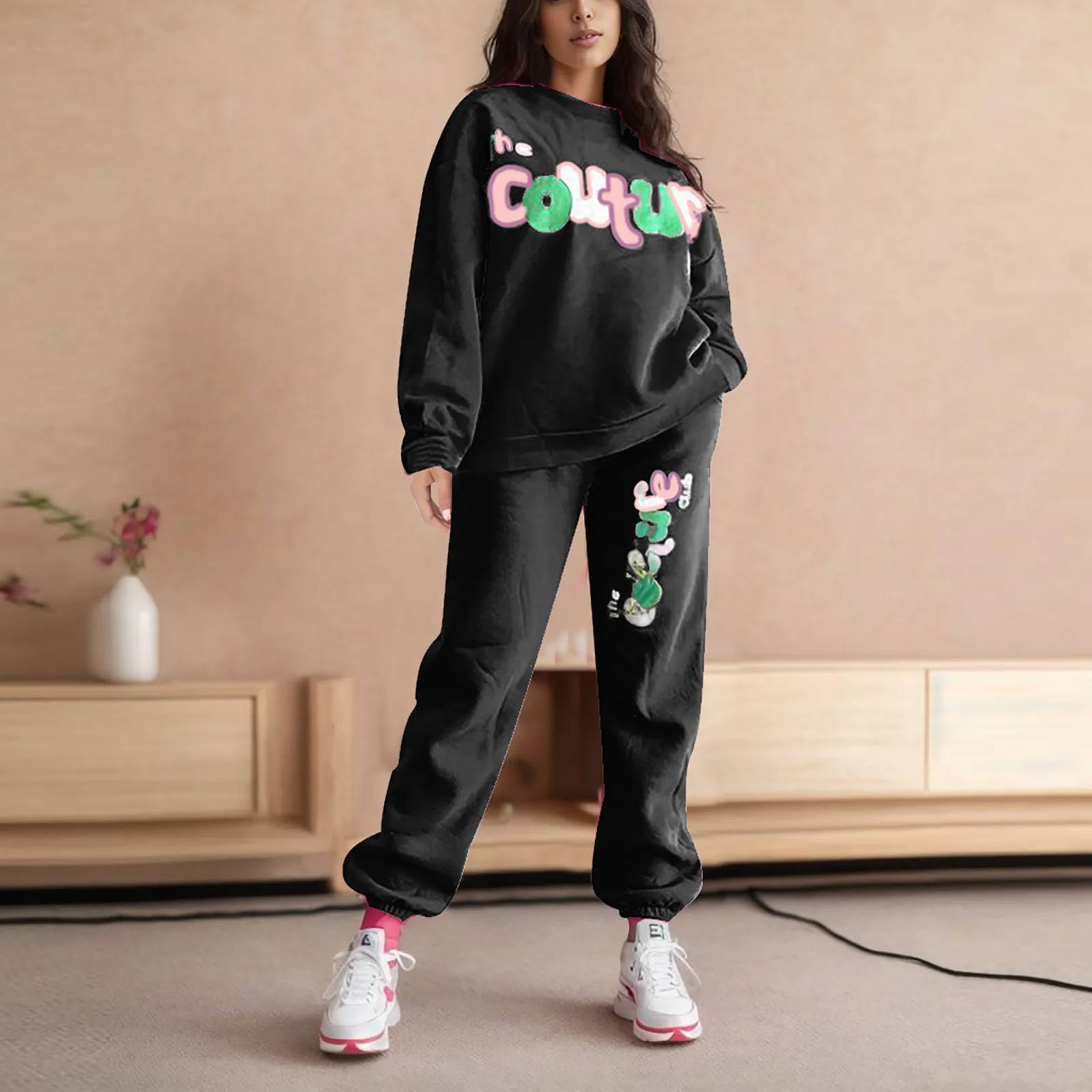 Fashion Print Tracksuit 2 Pieces Sets Women Pullover Sweatshirt +Pants Autumn Winter Long Sleeve Sportswear Pants Sets Plus Size
Fashion Print Tracksuit 2 Pieces Sets Women Pullover Sweatshirt +Pants Autumn Winter Long Sleeve Sportswear Pants Sets Plus Size