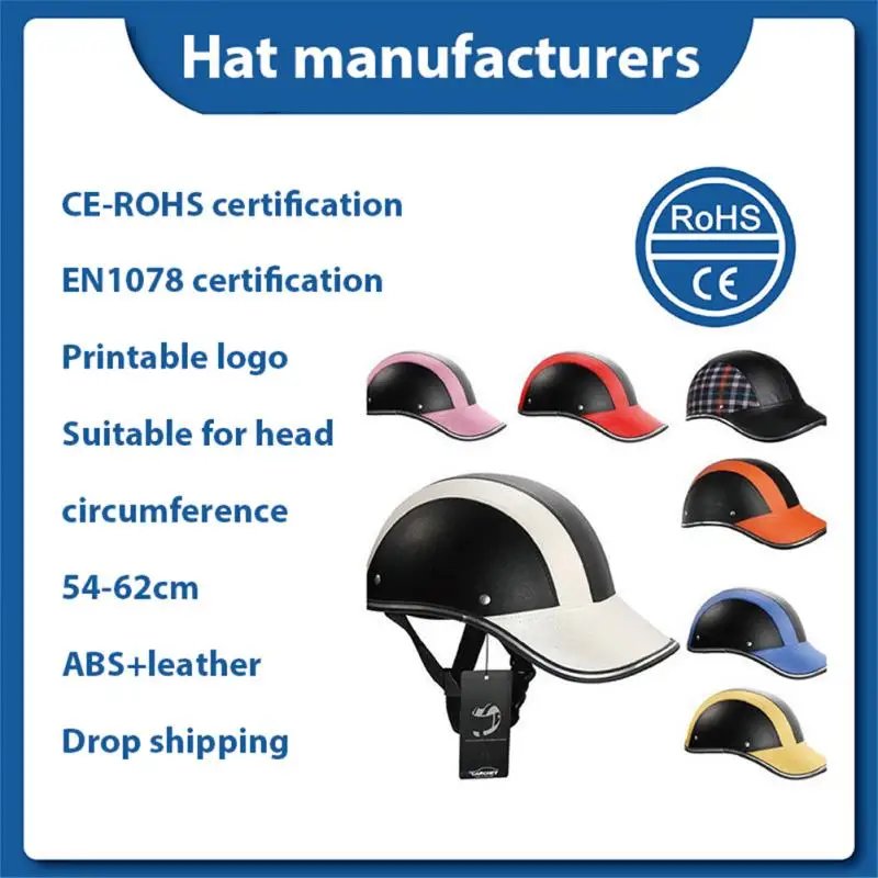 Baseball Helmets Motocross Electric bike ABS Leather Cycling Safety Helmet with Adjustable Strap for Adult Men Women
Baseball Helmets Motocross Electric bike ABS Leather Cycling Safety Helmet with Adjustable Strap for Adult Men Women