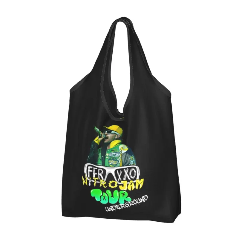 Feid Ferxxo Mor Art Shopping Bags Foldable Grocery Tote Bags Large Capacity Recycling Bags Washable Handbag
Feid Ferxxo Mor Art Shopping Bags Foldable Grocery Tote Bags Large Capacity Recycling Bags Washable Handbag